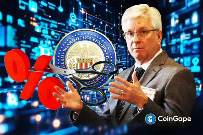 Federal Reserve Governor Chris Waller has revealed that he will vote for a Fed rate cut at the December FOMC meeting. This comes just days after Fed President John Williams signaled his support for another cut, which is a positive for the crypto market as the odds of a third rate cut this year climb.
The post <a href="https://coingape.com/feds-chris-waller-advocates-for-december-rate-cut-citing-labor-market-weakness/">Fed’s Chris Waller Advocates for December Rate Cut, Citing Labor-Market Weakness</a> appeared first on <a href="https://coingape.com/">CoinGape</a>.
